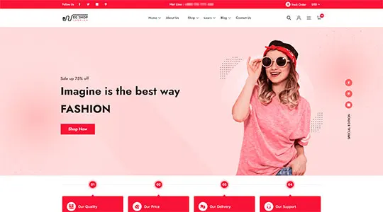 HQ Web Tech - E-commerce Website for a Fashion Retailer