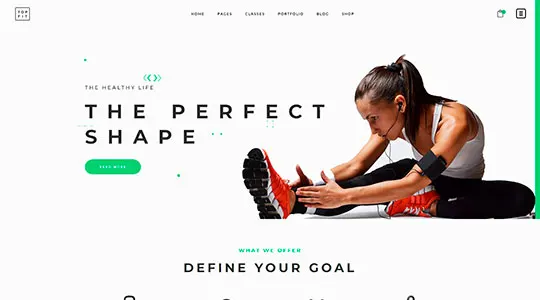 HQ Web Tech - Website for a Fitness Startup